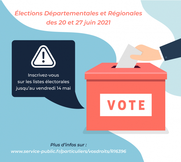 Elections Départementales et Régionales des 20 et 27 juin
