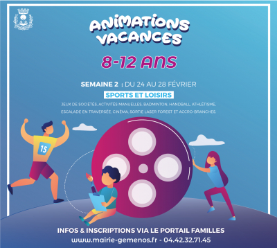 Animations Vacances Semaine 2 : inscriptions via le portail Familles